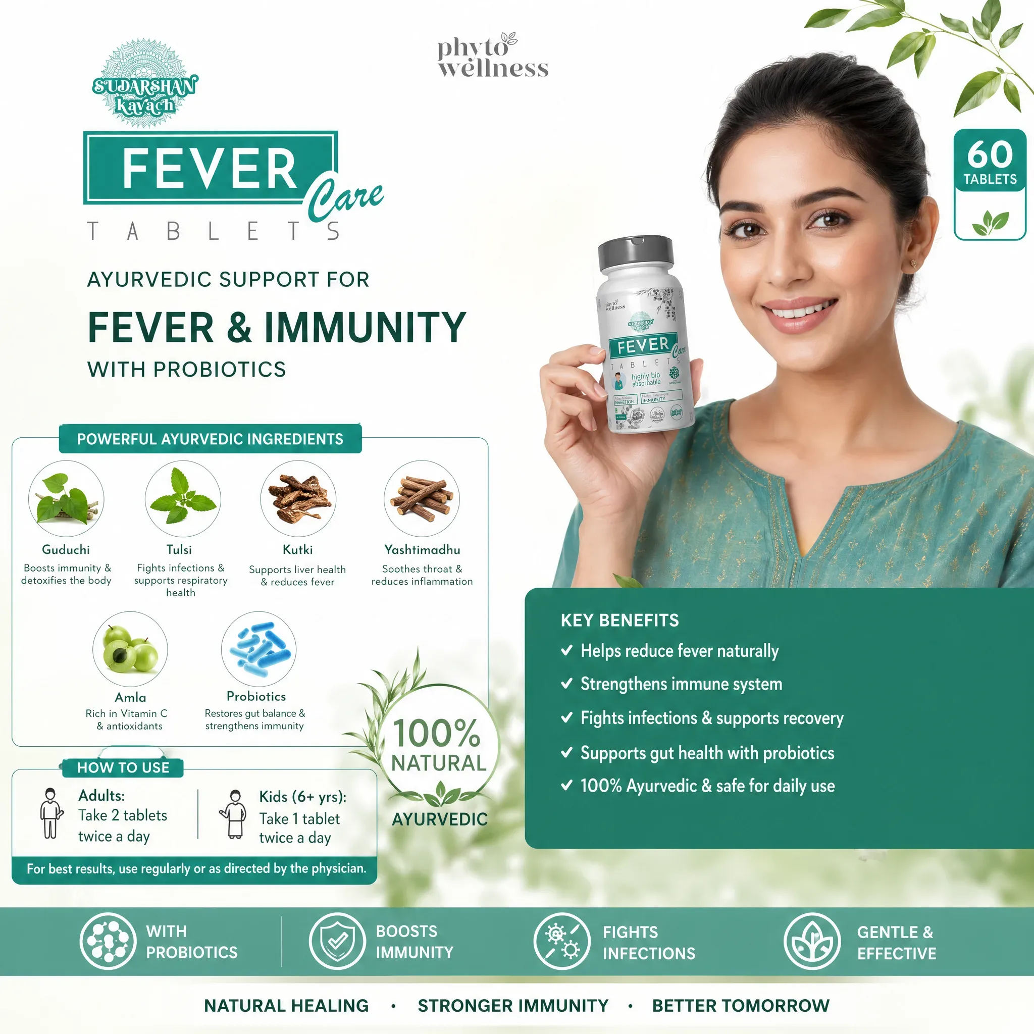Probiotic Fever Care 60 Tablets (HS00605)